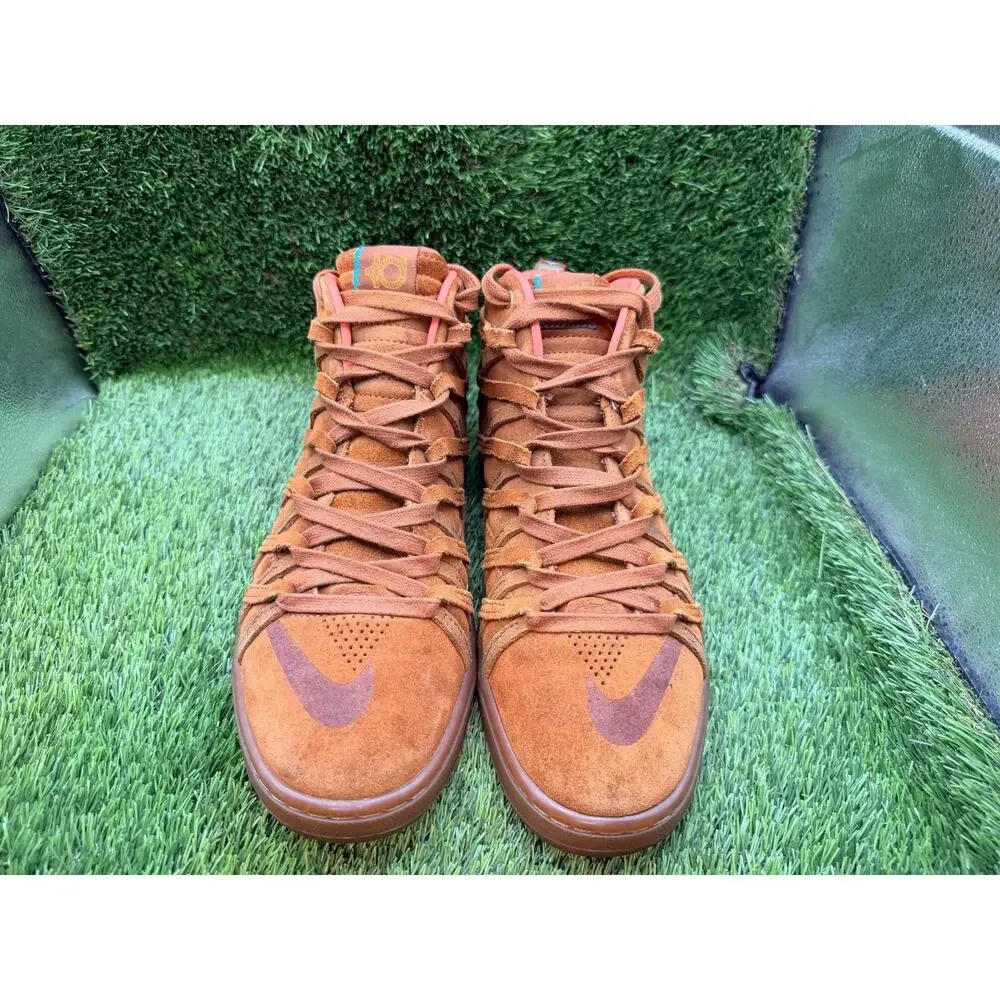 Nike KD 7 NSW 653872-200 Athletic Sneaker Men's 11 Brown Leather Gym Running